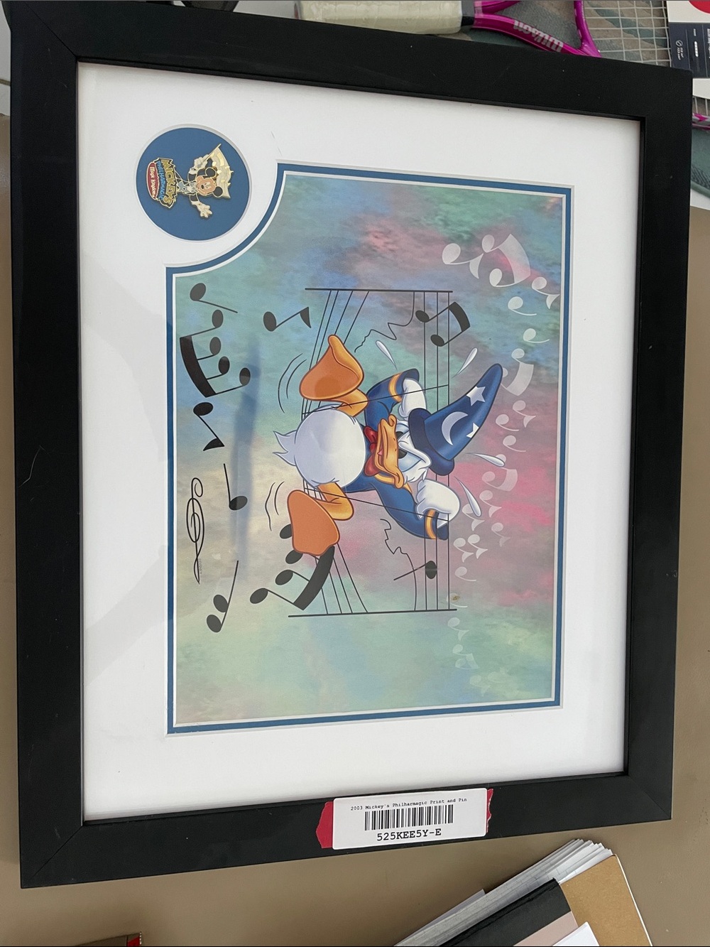 Disney Donald Duck Print in Black, Blue and Orange philharmonic collection